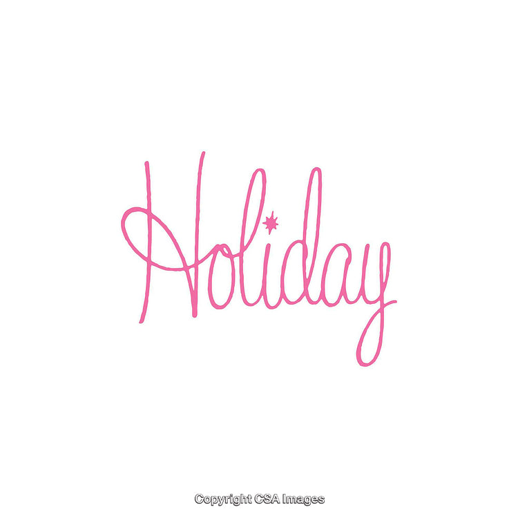Elegant Holiday Handwritten Typography in Pink with Minimalistic Design