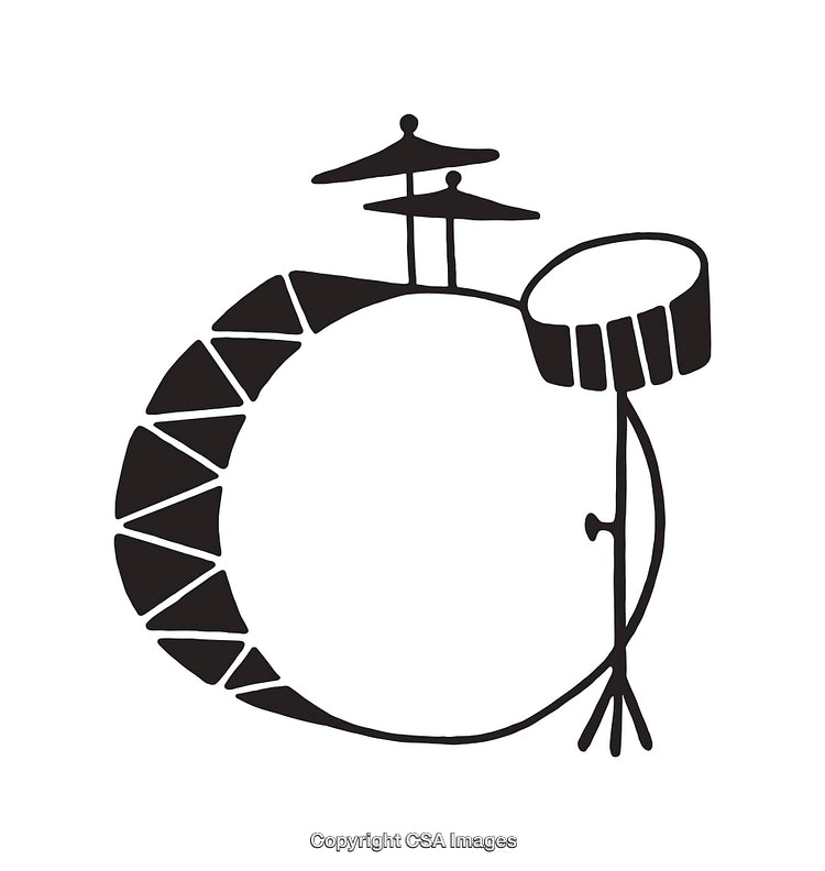 Abstract Black And White Line Art with Geometric and Architectural Shapes
