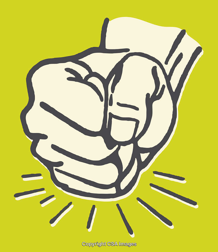 Dynamic Illustration of Fist Bump on Vibrant Green Background