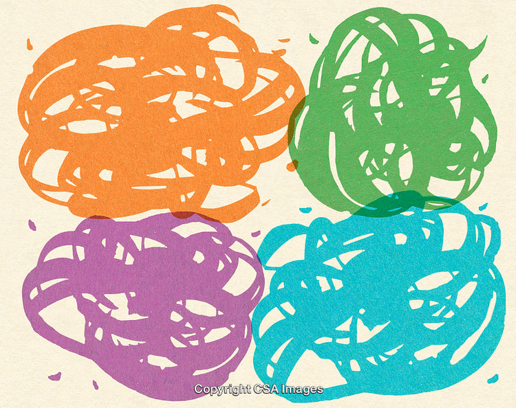 Colorful Abstract Artwork Featuring Vivid Shapes and Creative Design Elements