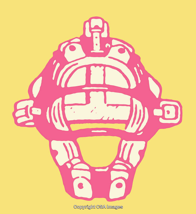 Vibrant Retro Abstract Line Art with Pink on Yellow Background