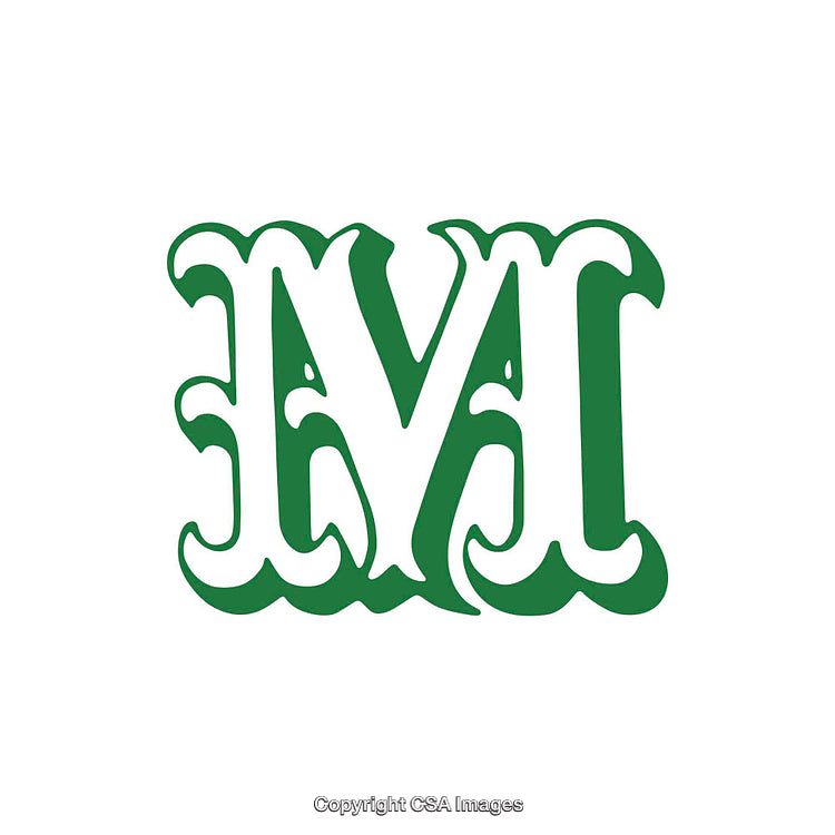 Intricate Green Letter Design Featuring Bold and Elegant Styles