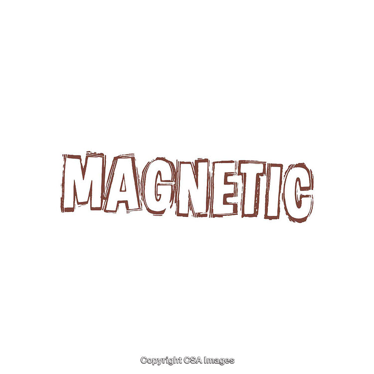 Stylized Text Depiction of the Word Magnetic in Artistic Font Design