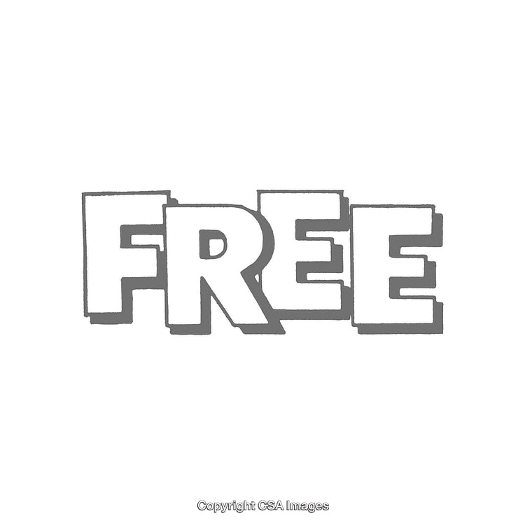 Gray Handwritten Text Depicting the Word 'Free' on a White Background