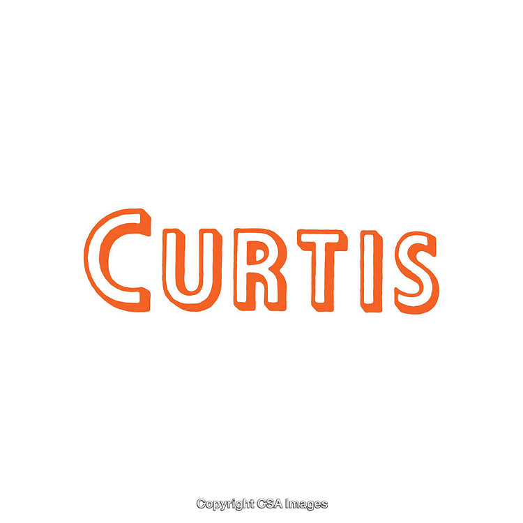 Bold Orange Typography Displaying a Simple Word on a Clean White Background