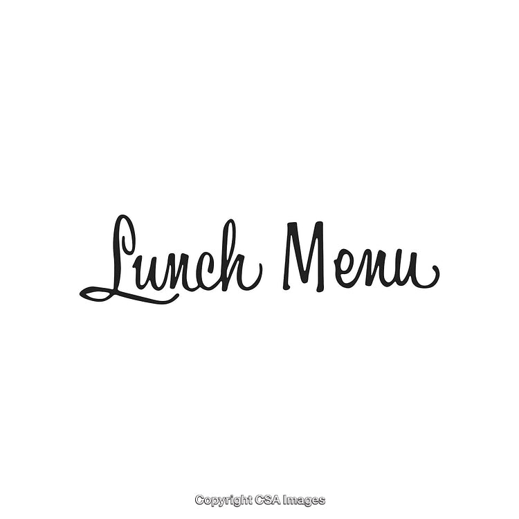 Elegant Typography Design Depicting 'Lunch Menu' With a Minimalistic Style