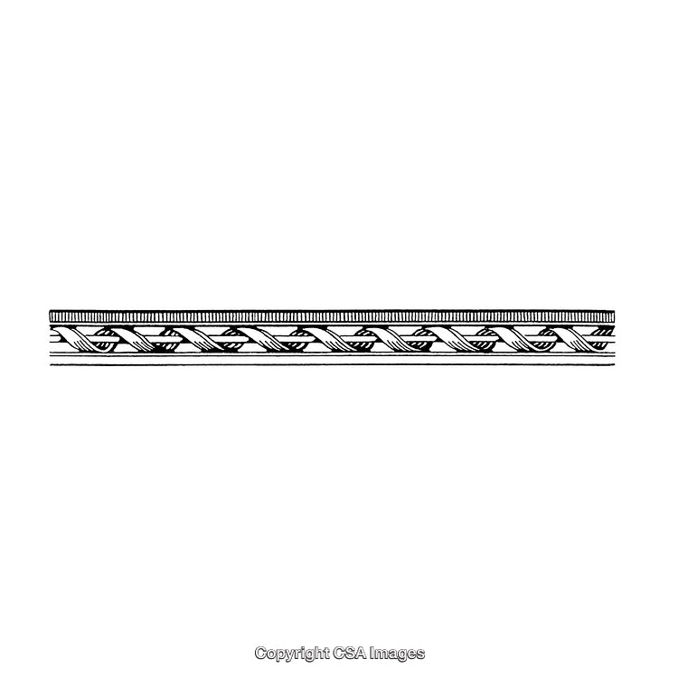 Elegant Black and White Decorative Border with Ornamental Pattern