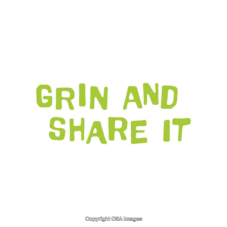 Playful Green Typography Against a Clean White Background for Positive Messages