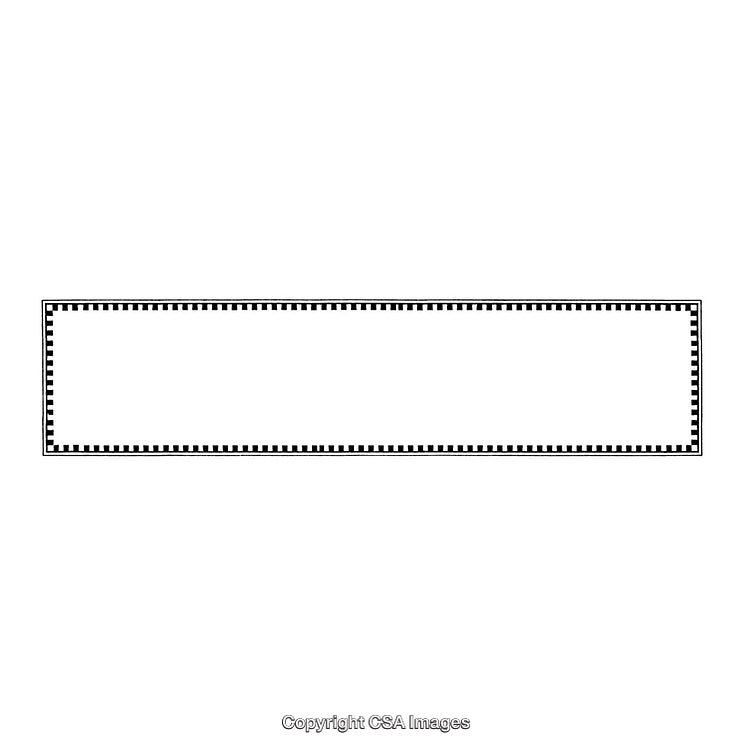 Black And White Border Design with Symmetrical Pattern