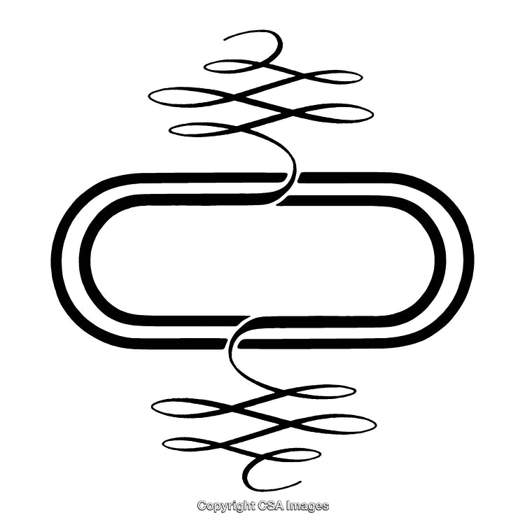 Elegant Black and White Border Design with Decorative Elements