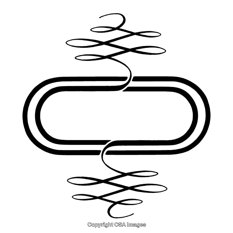 Elegant Black and White Border Design with Decorative Elements