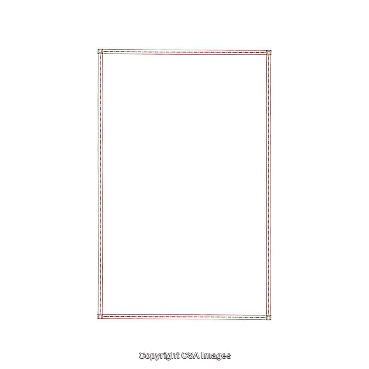 Minimalistic White Background With a Thin Colored Rectangular Frame Border