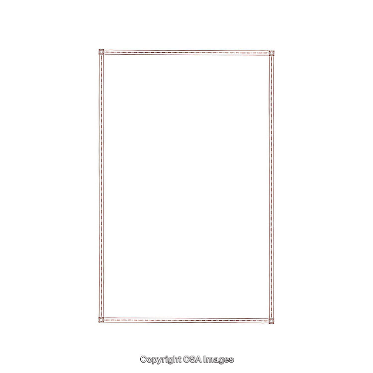 Minimalistic White Background With a Thin Colored Rectangular Frame Border