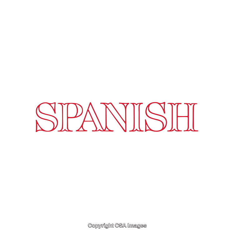 Red Spanish Typography on a White Background for Design Projects