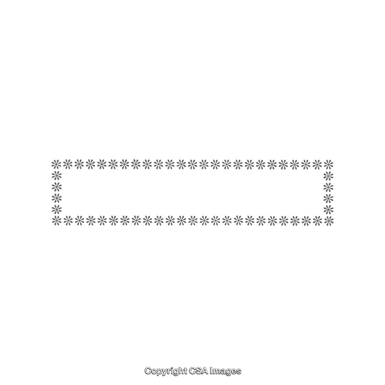 Decorative Star Frame Pattern Design on a Minimalistic White Background