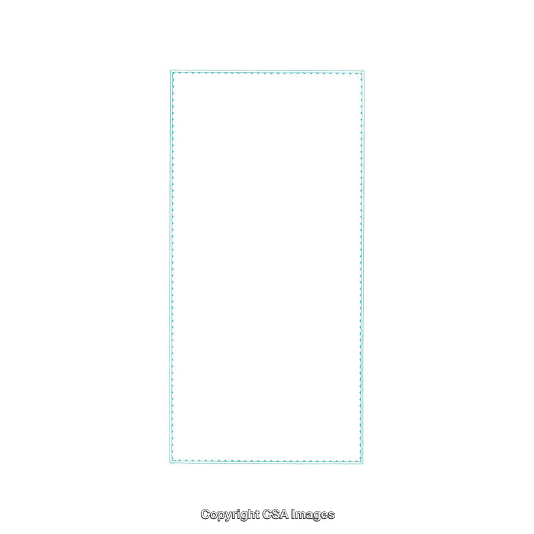 Simple Vector Design Representing Minimal Border Sketch in Blue Tone