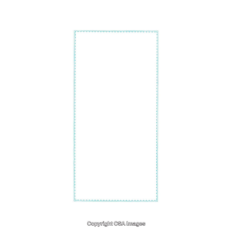 Simple Vector Design Representing Minimal Border Sketch in Blue Tone