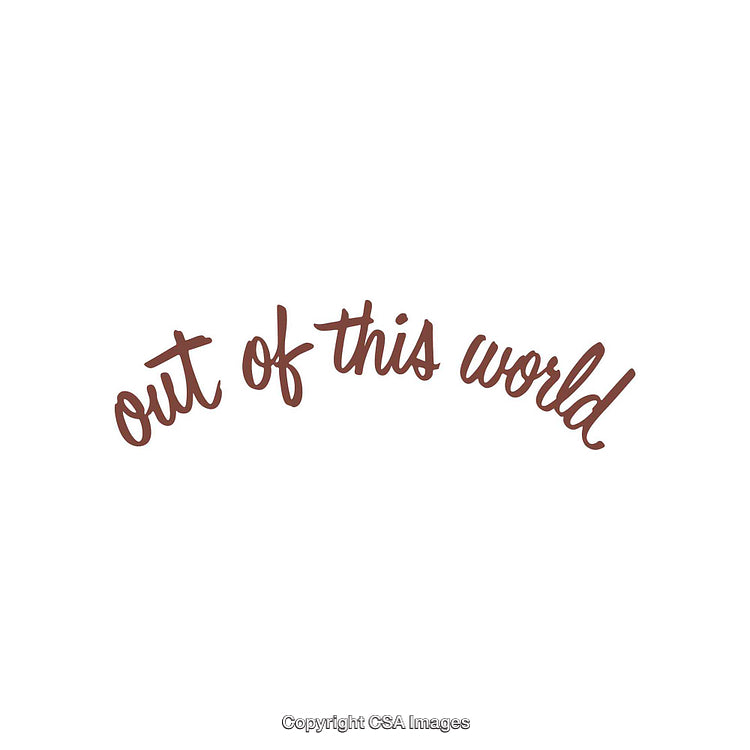 Elegant Text Design Featuring 'Out of This World' in Stylish Font