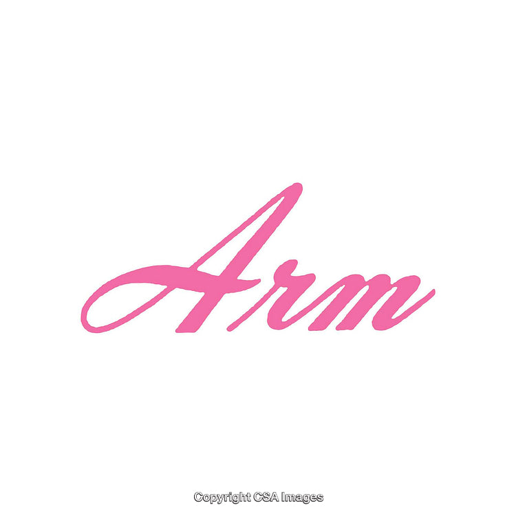 Elegant Single Word in Stylized Pink Calligraphy on White Background