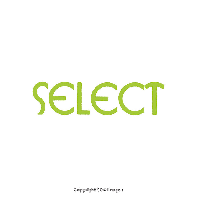 Green Text Illustration of the Word Select in Modern Style