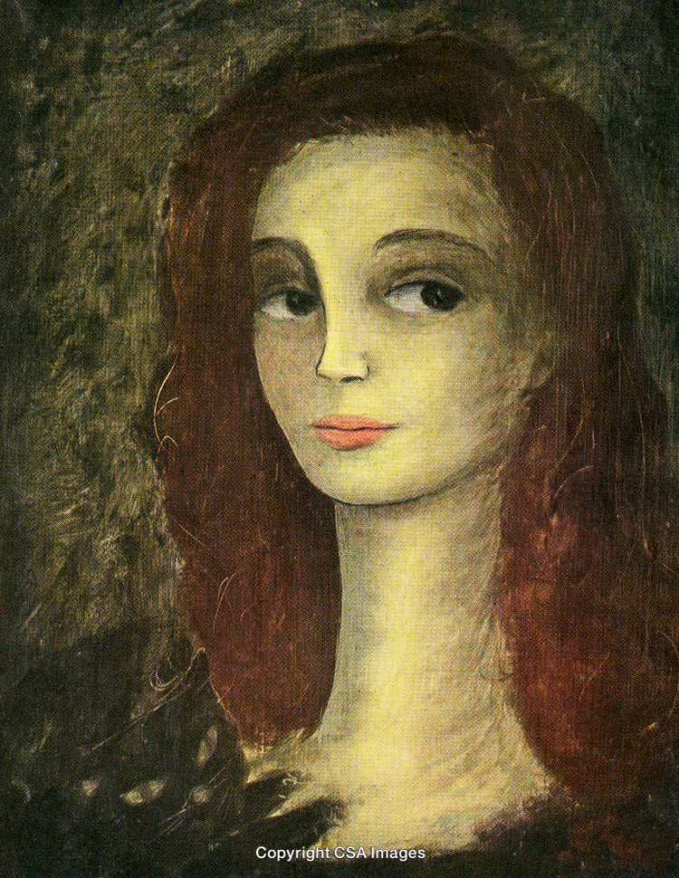 Expressive Art Portrait of a Woman with a Mysterious Gaze