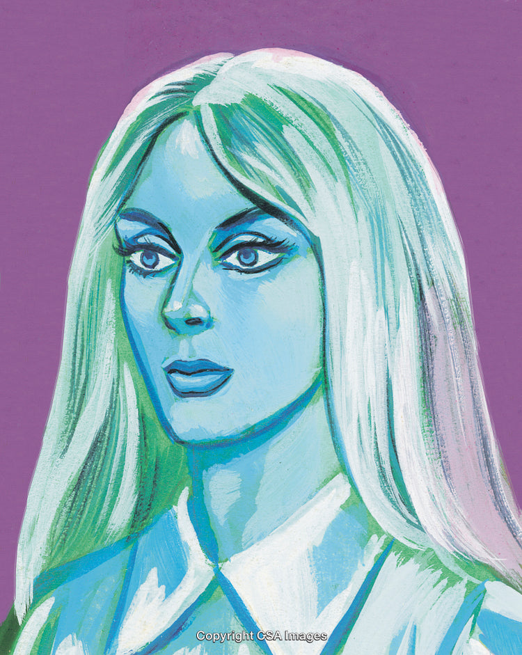 Colorful Artistic Portrait of a Woman With Vibrant Highlights