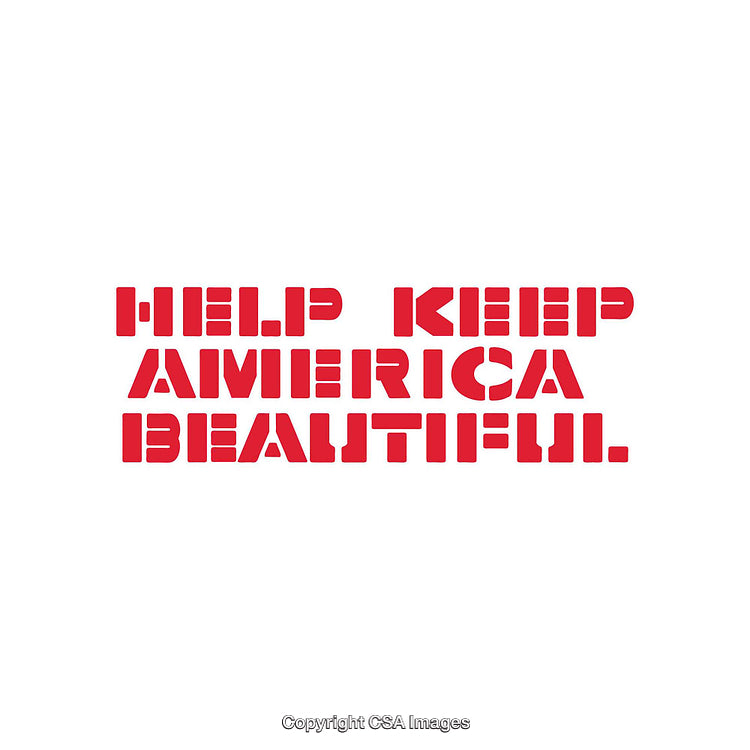 Inspirational Red Text Promoting Cleanliness and Preservation on a White Background