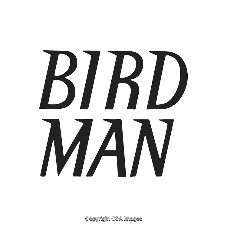 Bold Black Text Display with Stylish Typography on White Background