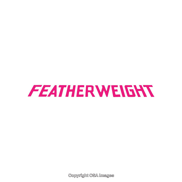 Bold Pink Featherweight Typography Design on Plain White Background