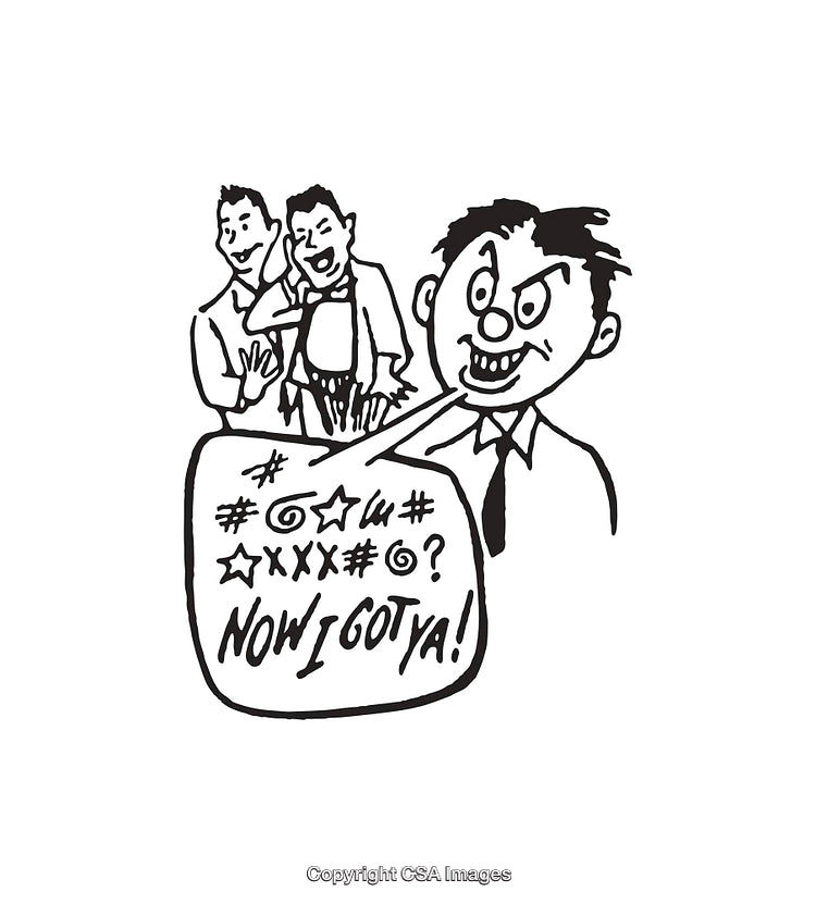 Black And White Illustration Depicting Humor and Interaction In Everyday Situations
