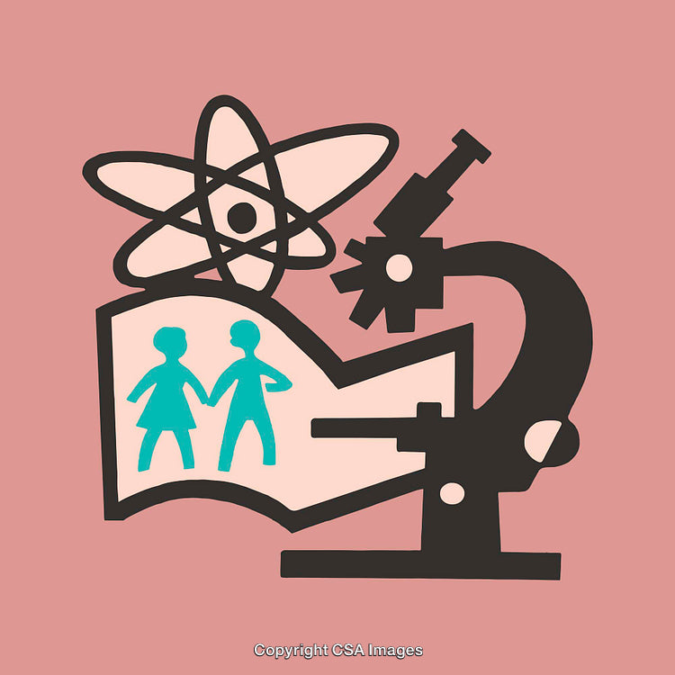 Abstract Illustration of Science, Education, and Humanity Concepts