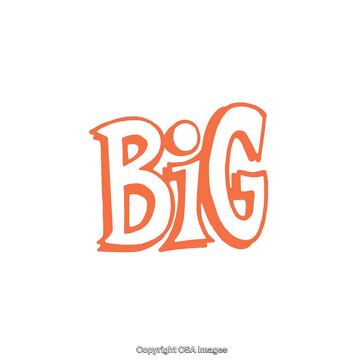 Bold Artistic Text with Vibrant Orange Typography Design on White Background