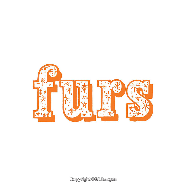 Orange Decorative Typography Design With Textured Pattern Elements