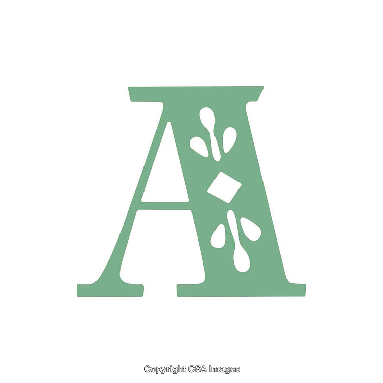 Decorative Letter A With Stylish Elements and Artistic Design