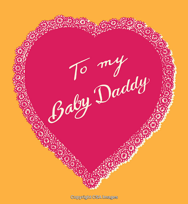 Pink Heart Design With Lace Trim and Sentimental Message