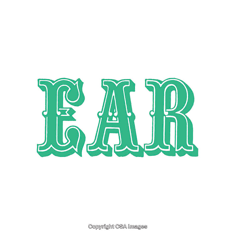 Vintage Stylized Green Word Art on White Background