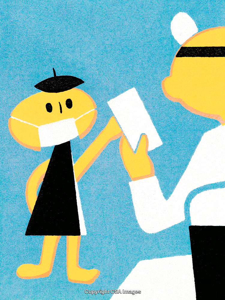Illustration of Characters Sharing Documents With a Minimalist Style and Vibrant Colors