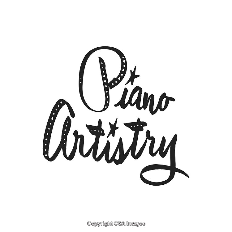 Elegant Handwritten Inspired Logo Design with the Text 'Piano Artistry'