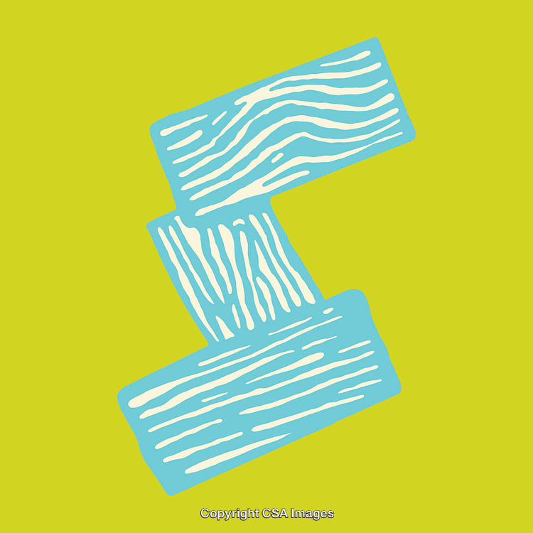 Creative Representation of the Letter S in Abstract Style Art