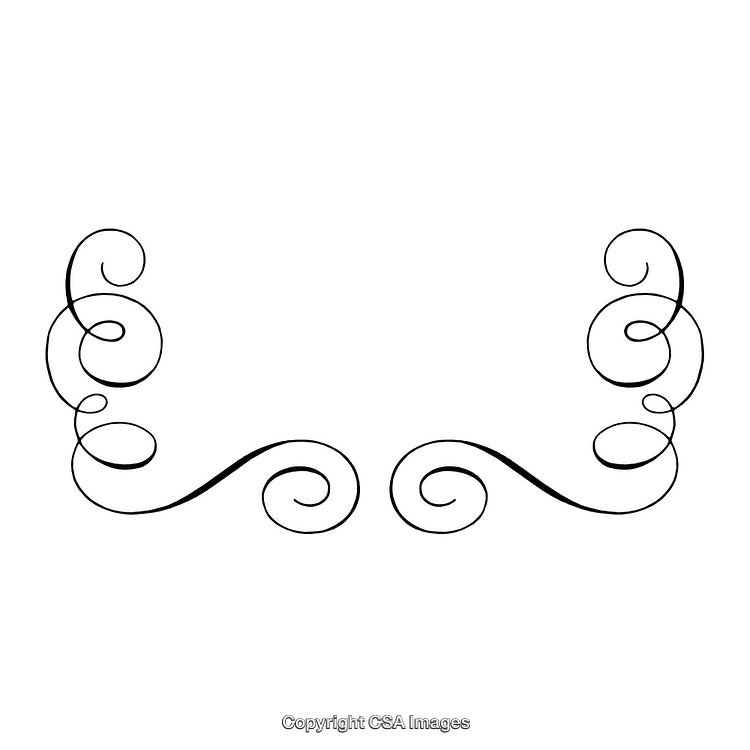 Elegant Black and White Scrollwork Border Design for Versatile Use