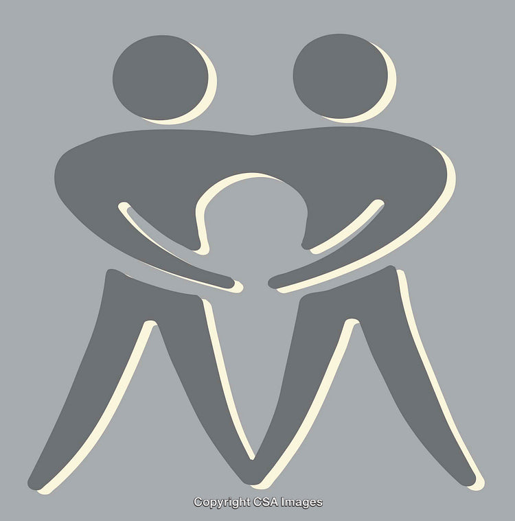 Abstract Gray Color Line Art Illustration Representing Unity and Togetherness