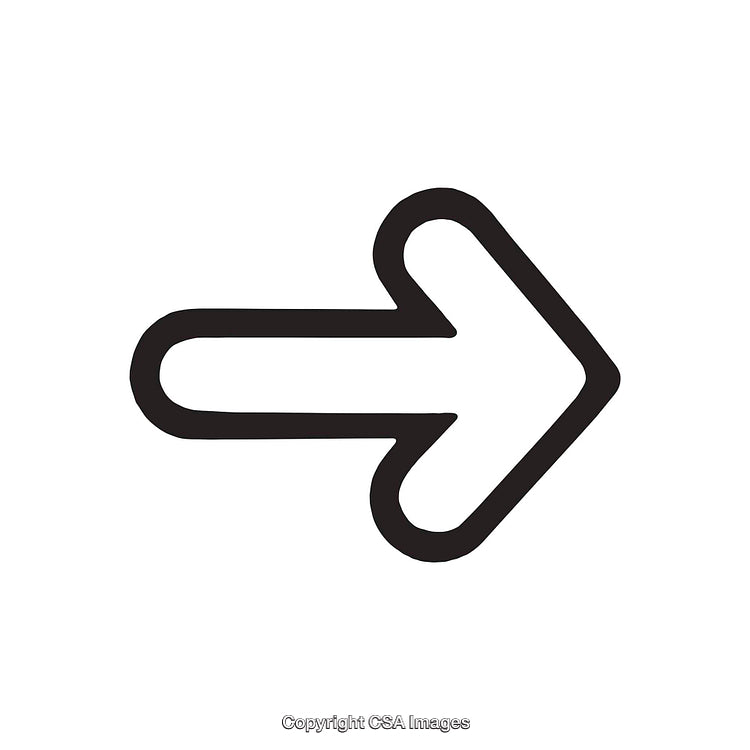Black And White Simple Arrow Symbol Pointing Right