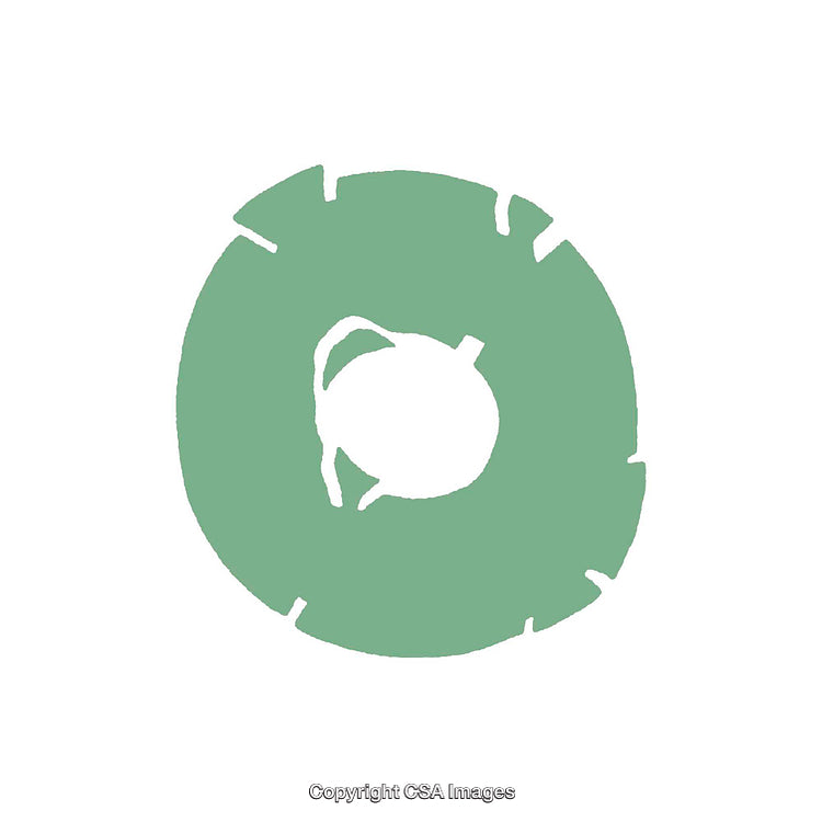Minimalist Green Zero Design on a White Background