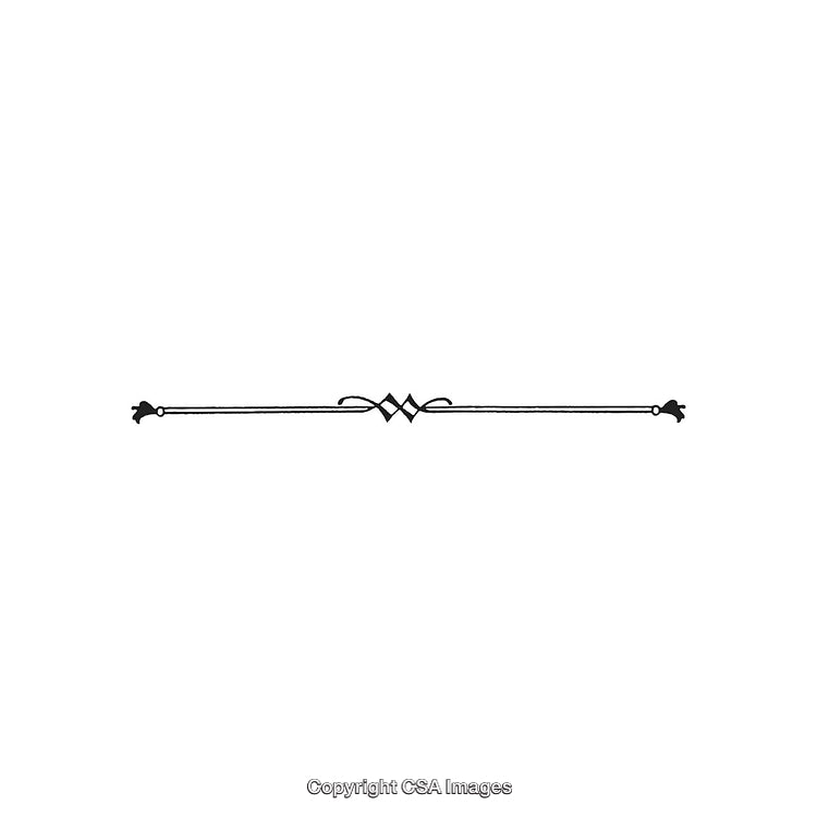 Elegant Black and White Decorative Design Ornament with Intricate Details