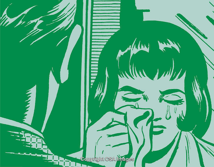 Pop Art Style Portrait of Emotional Interaction Depicting Happiness