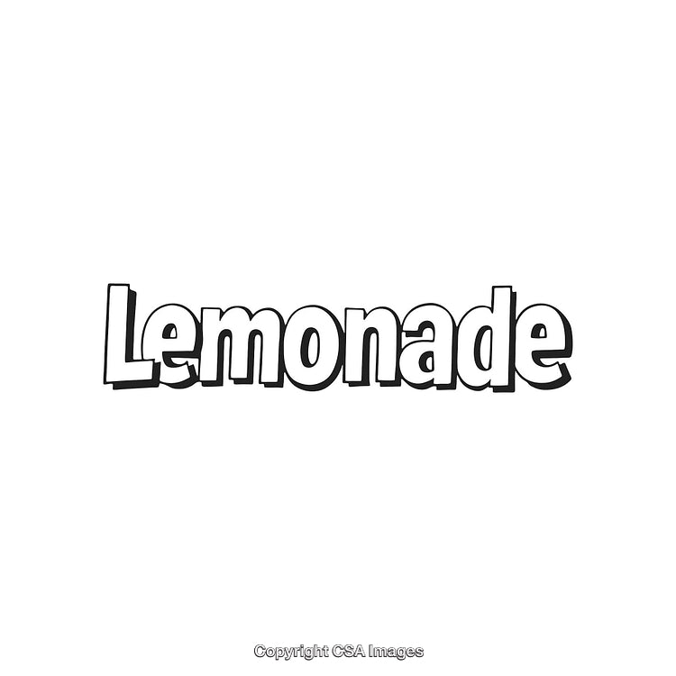 Stylized Typography of the Word Lemonade With a Playful Font