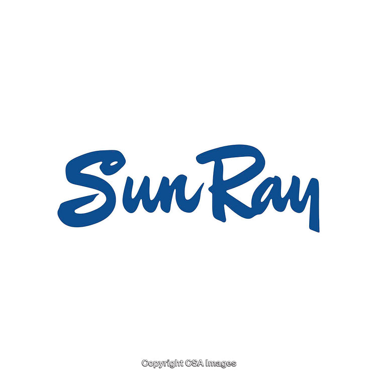 Modern Calligraphy Wordmark Logo Design Featuring SunRay Text in Blue