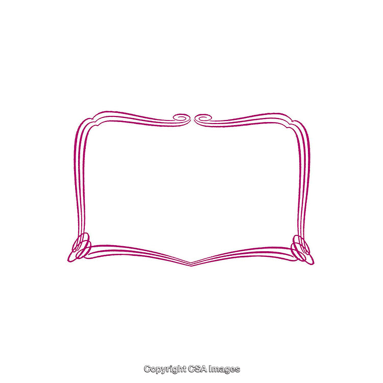 Elegant Pink Decorative Frame Design for Invitations or Certificates