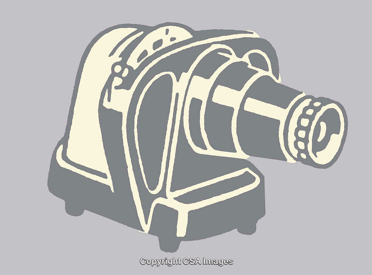 Stylized Gray and Beige Technical Illustration of a Machine Component