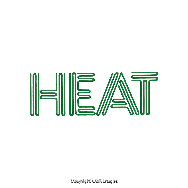 Creative Minimalist Typography Design with the Word 'Heat' in Modern Style